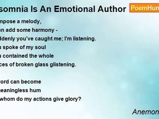 Anemone Flynn - Insomnia Is An Emotional Author