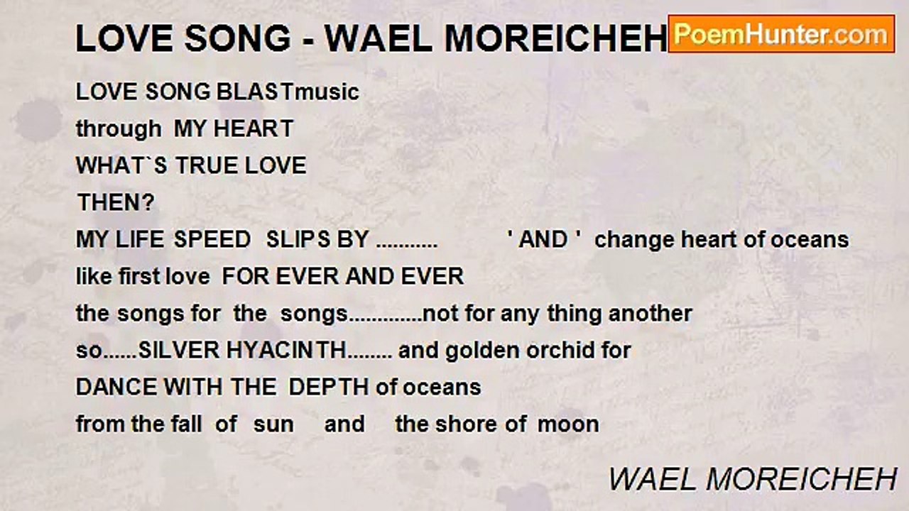 WAEL MOREICHEH - LOVE SONG - WAEL MOREICHEH