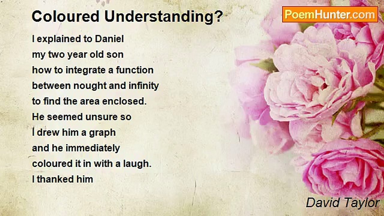 David Taylor - Coloured Understanding?