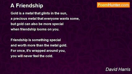 David Harris - A Friendship