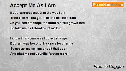 Francis Duggan - Accept Me As I Am