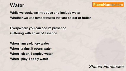 Shania Fernandes - Water