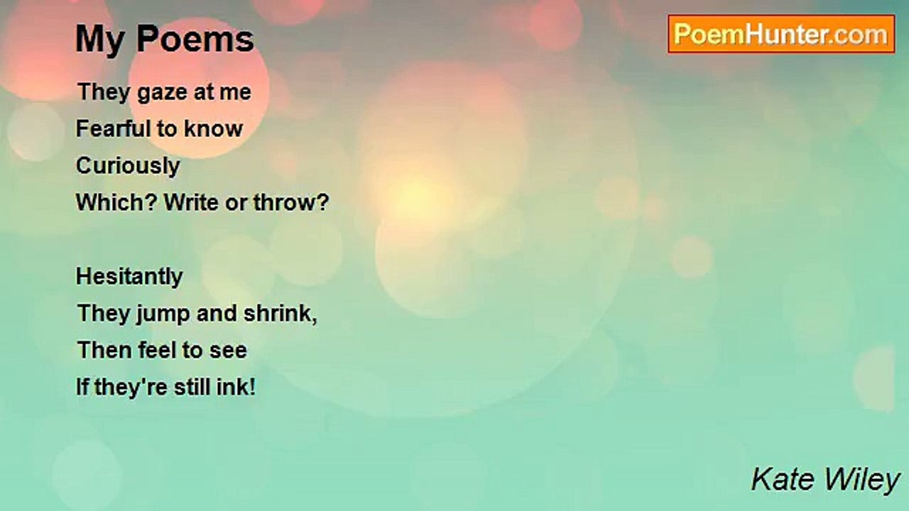 Kate Wiley - My Poems