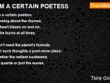 Tsira Gogeshvili - 'AM A CERTAIN POETESS