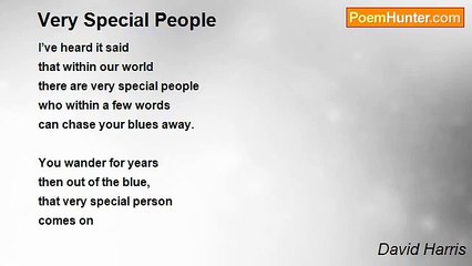 David Harris - Very Special People