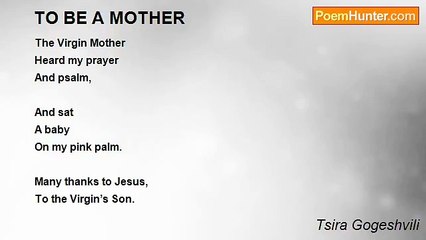 Tsira Gogeshvili - TO BE A MOTHER