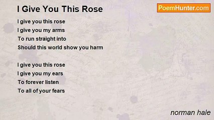 norman hale - I Give You This Rose