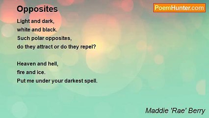 Maddie 'Rae' Berry - Opposites