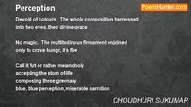 CHOUDHURI SUKUMAR - Perception