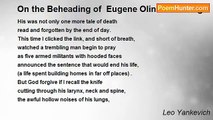Leo Yankevich - On the Beheading of  Eugene Olin Armstrong