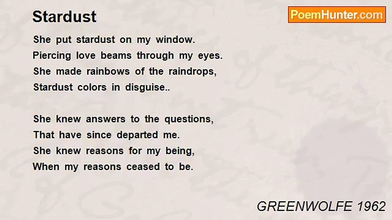 GREENWOLFE 1962 - Stardust