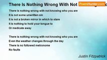 Justin Fitzpatrick - There Is Nothing Wrong With Not Knowing Who You Are