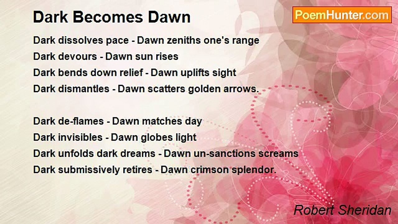 Robert Sheridan - Dark Becomes Dawn