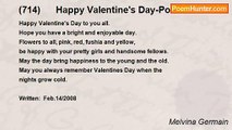 Melvina Germain - (714)      Happy Valentine's Day-PoemHunter's