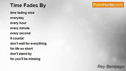 Rey Benipayo - Time Fades By