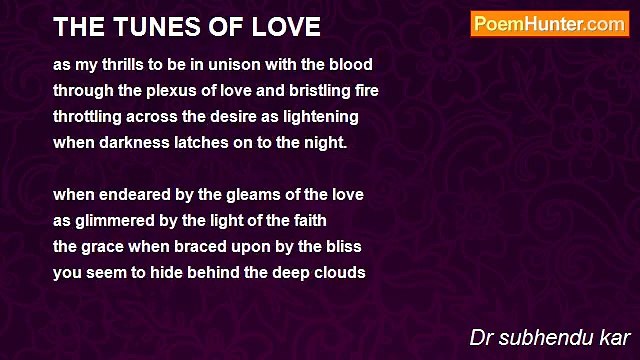 Dr subhendu kar - THE TUNES OF LOVE