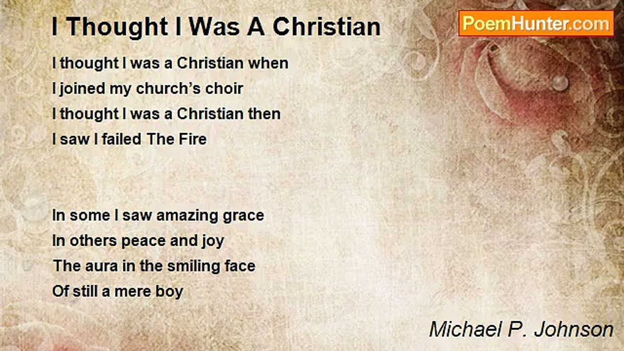 Michael P. Johnson - I Thought I Was A Christian