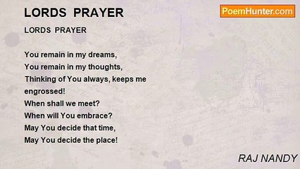 RAJ NANDY - LORDS  PRAYER