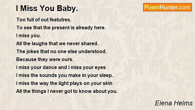 Elena Helms - I Miss You Baby.
