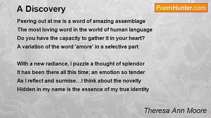 Theresa Ann Moore - A Discovery