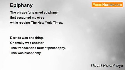 David Kowalczyk - Epiphany