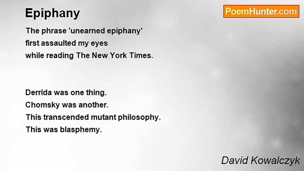 David Kowalczyk - Epiphany
