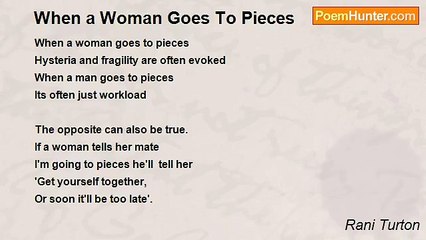 Rani Turton - When a Woman Goes To Pieces
