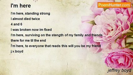 jeffrey boyd - I'm here