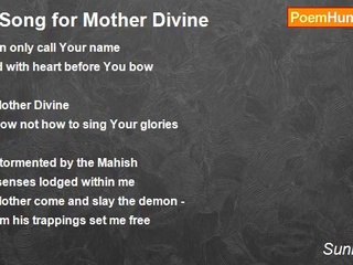 Sunil Uniyal - A Song for Mother Divine