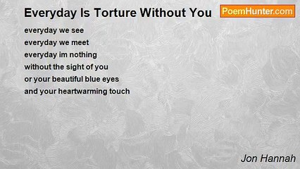 Jon Hannah - Everyday Is Torture Without You
