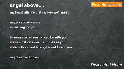 Dislocated Heart - angel above....