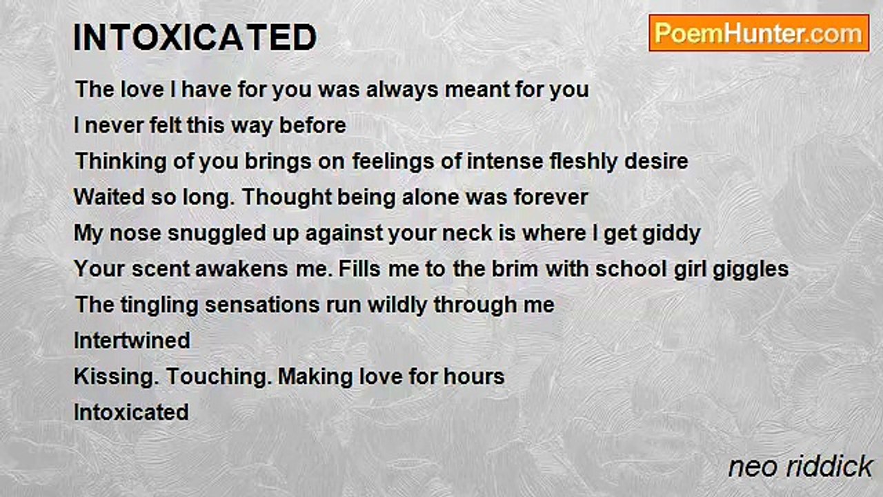 neo riddick - INTOXICATED