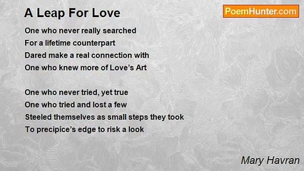 Mary Havran - A Leap For Love