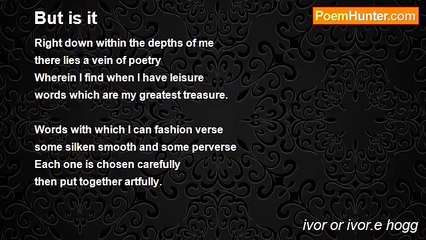 ivor or ivor.e hogg - But is it
