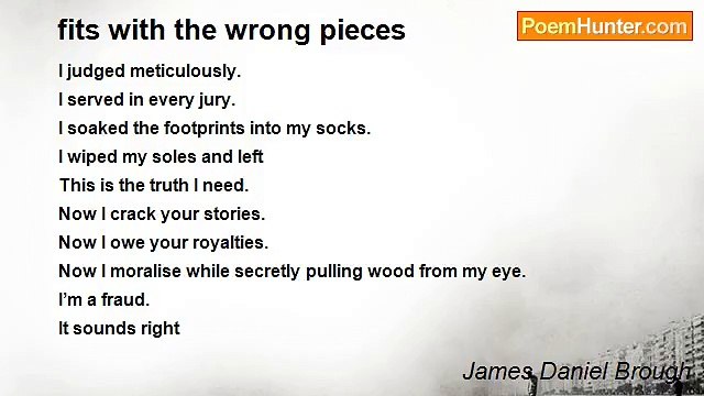 James Daniel Brough - fits with the wrong pieces