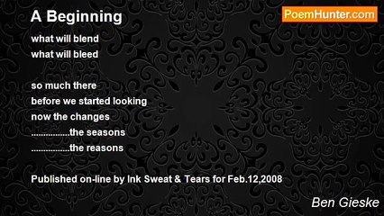 Ben Gieske - A Beginning