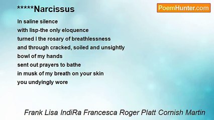 Frank Lisa IndiRa Francesca Roger Platt Cornish Martin - *****Narcissus