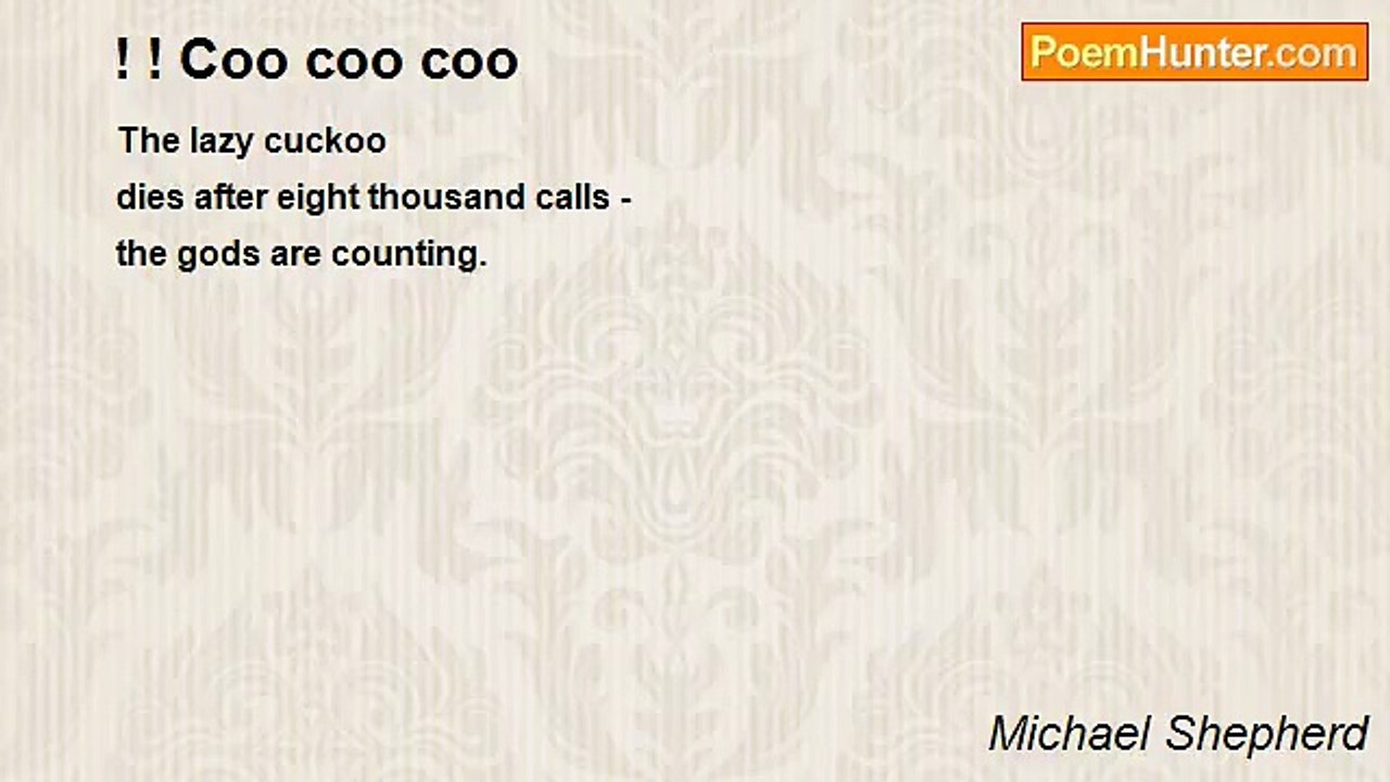 Michael Shepherd - ! ! Coo coo coo
