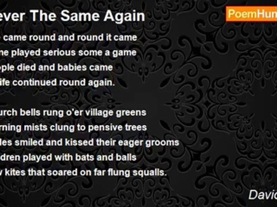 David Taylor - Never The Same Again