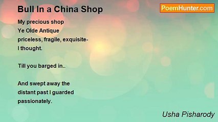 Usha Pisharody - Bull In a China Shop