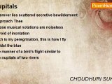 CHOUDHURI SUKUMAR - Nupitals