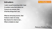 Raluca Rodica Ratiu - Intruders