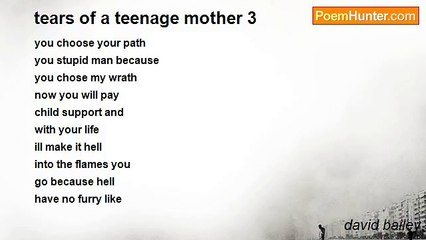 david bailey - tears of a teenage mother 3