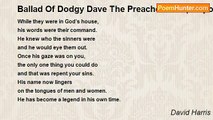 David Harris - Ballad Of Dodgy Dave The Preacher Man (A Spoof Of Me)