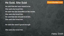 Haley Smith - He Said, She Said