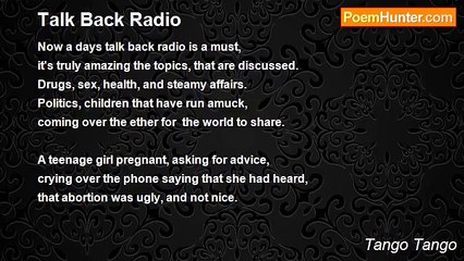 Tango Tango - Talk Back Radio