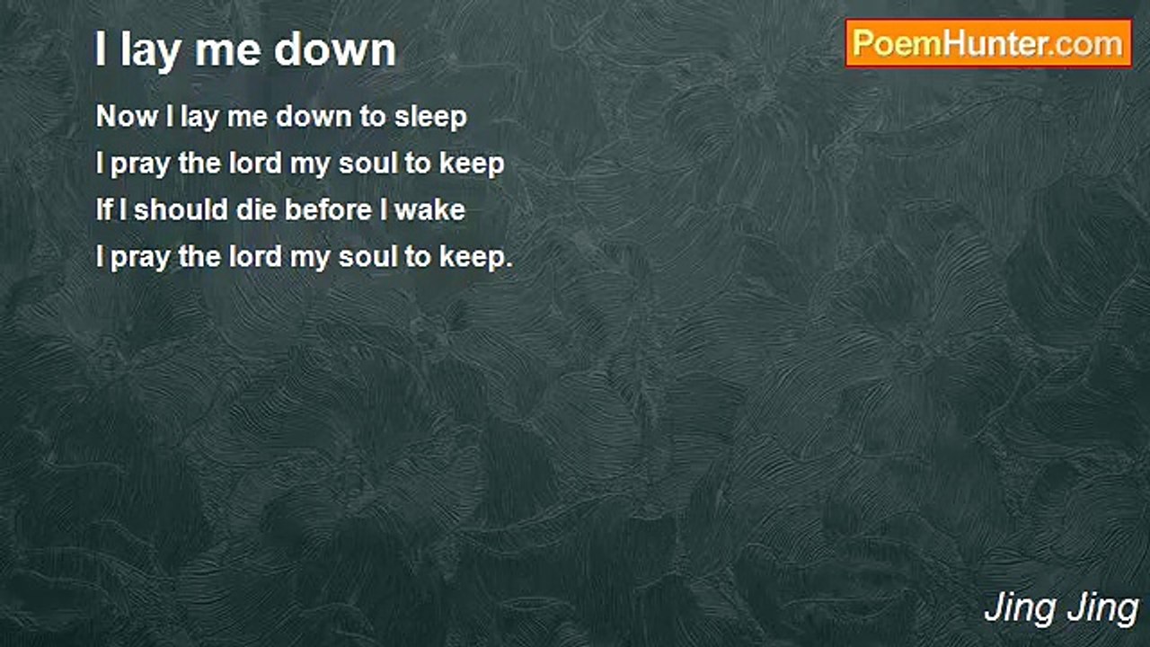 Jing Jing - I lay me down