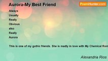 Alexandria Rios - Aurora-My Best Friend