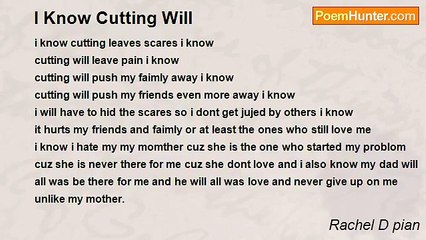 Rachel D pian - I Know Cutting Will