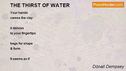 Dónall Dempsey - THE THIRST OF WATER